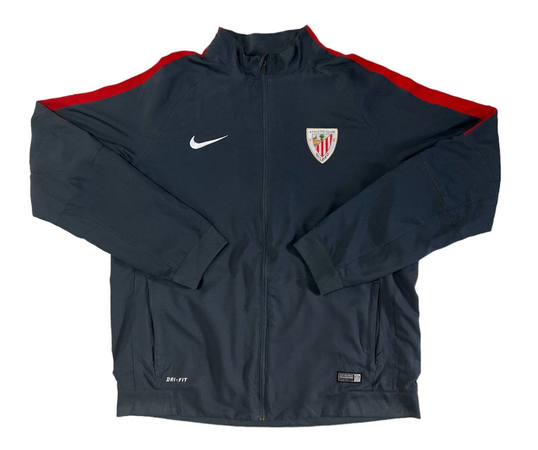 Nike Grey Red Windbreaker Men s Fashion Coats Jackets and