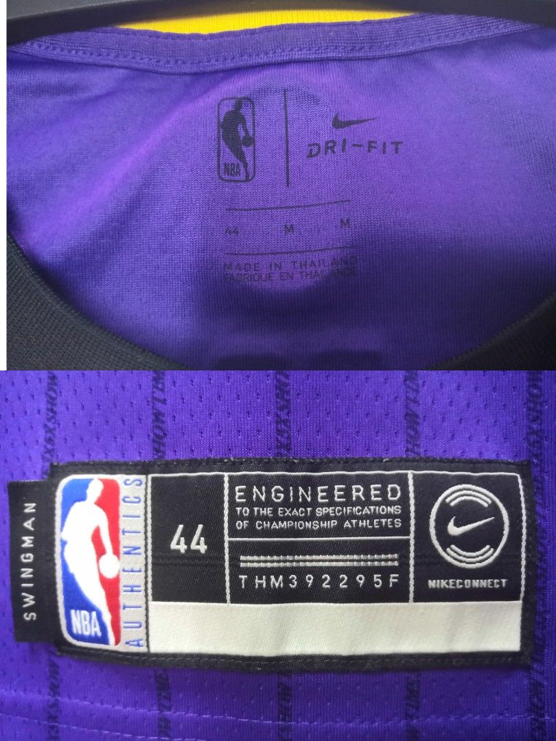 Nike LA LAKERS NBA City Edition Swingman Jersey - LEBRON JAMES Purple