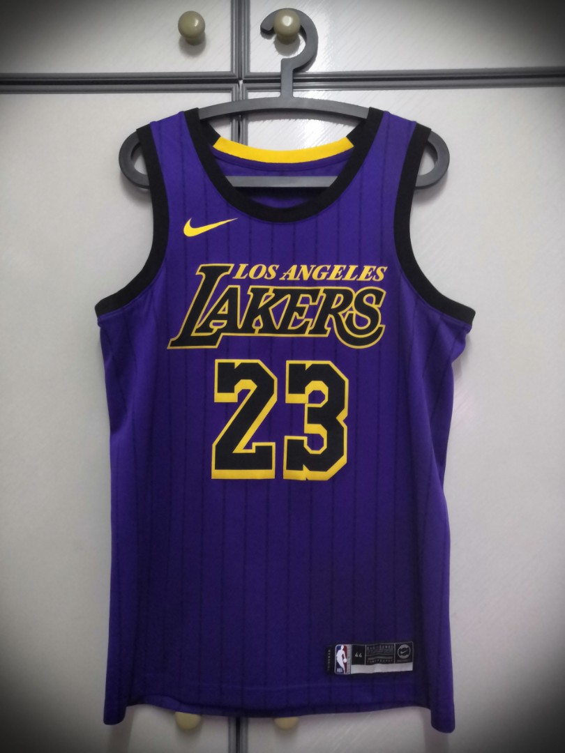 NIKE Los Angeles Lakers LeBron James City Edition Swingman Jersey AV4646  729 - Shiekh