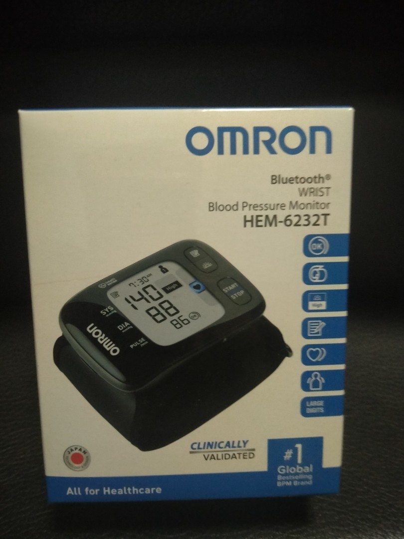 Omron Blood Pressure Monitor HEM 6232T New, Mobile Phones & Gadgets