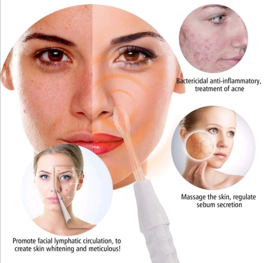Original Portable High Frequency Facial Set (Category: Face Care) located in Antipolo. Submitted by declutteringmnl (Listing ID 1204027284, Image 3). Description: -Used once only -This is the one they're using in derma clinics after your facial cleaning Rf: cannot bring this to other countries.