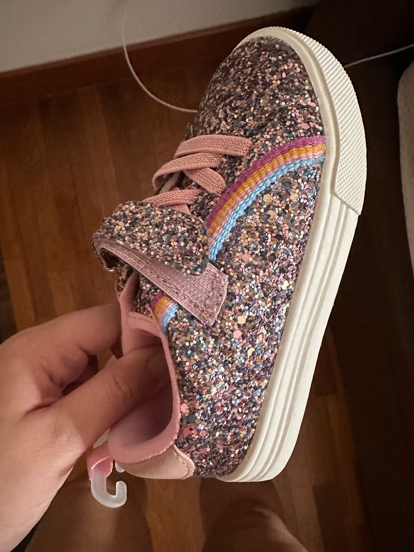 Osh Kosh glitter rainbow shoes, Babies & Kids, Babies & Kids Fashion on ...