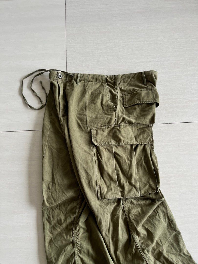 Olive Parachute Pants