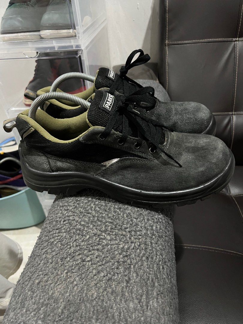 Parkside Grey Suede Safety Shoes Low 11UK, Men's Fashion, Footwear ...