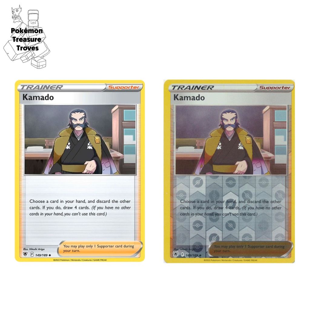 Pokemon Astral Radiance Trainer Kamado Normal & Holo Card Set, Hobbies &  Toys, Toys & Games on Carousell