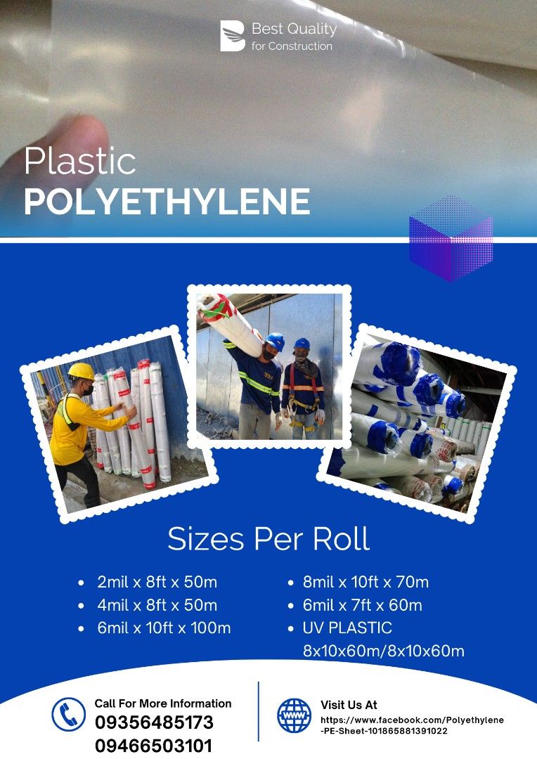 Polyethylene Plastic Sheet PE SHEET, Commercial & Industrial, Construction & Building Materials