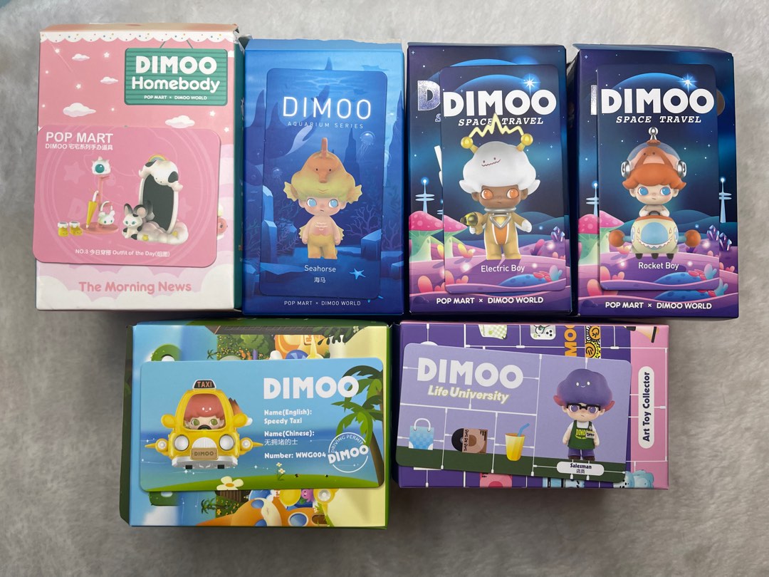 [Popmart] Dimoo Homebody / Aquarium / Space Travel / Where We Go / Life ...