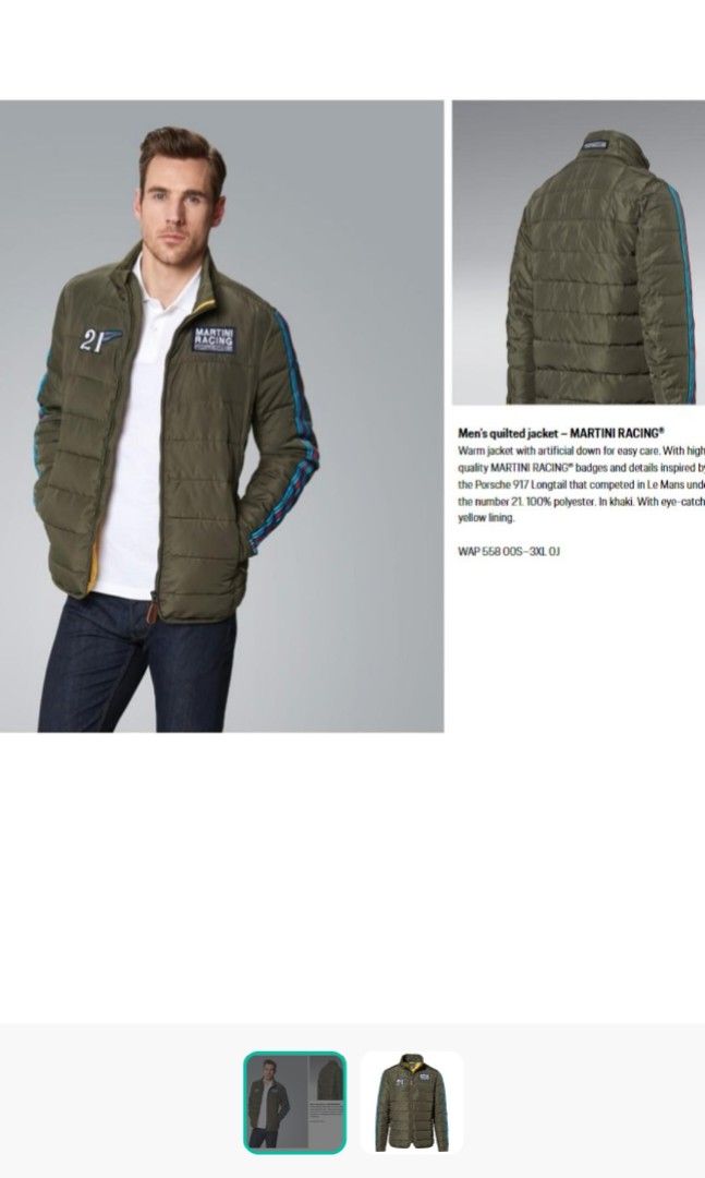Porsche Martini Racing Quilted Jacket