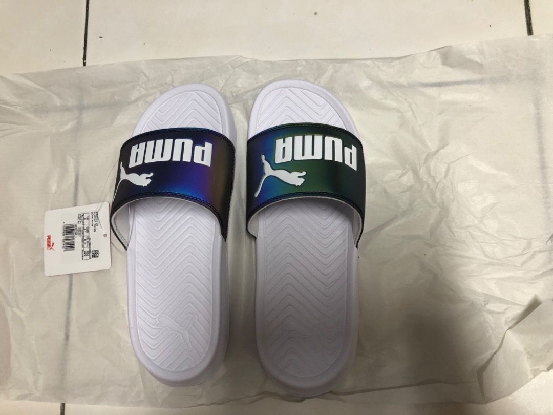 Puma popcat swan slides sales