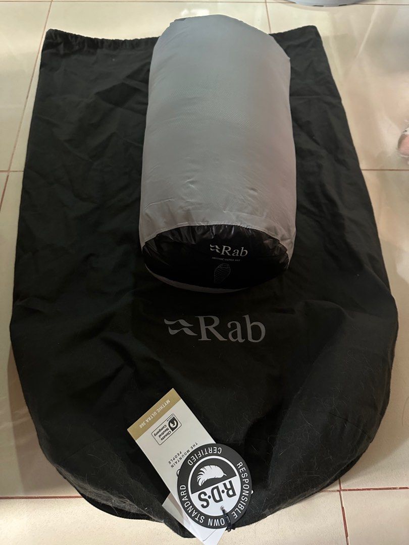 Rab Mythic ウルトラダウン断熱 超軽量寝袋（新品未使用）