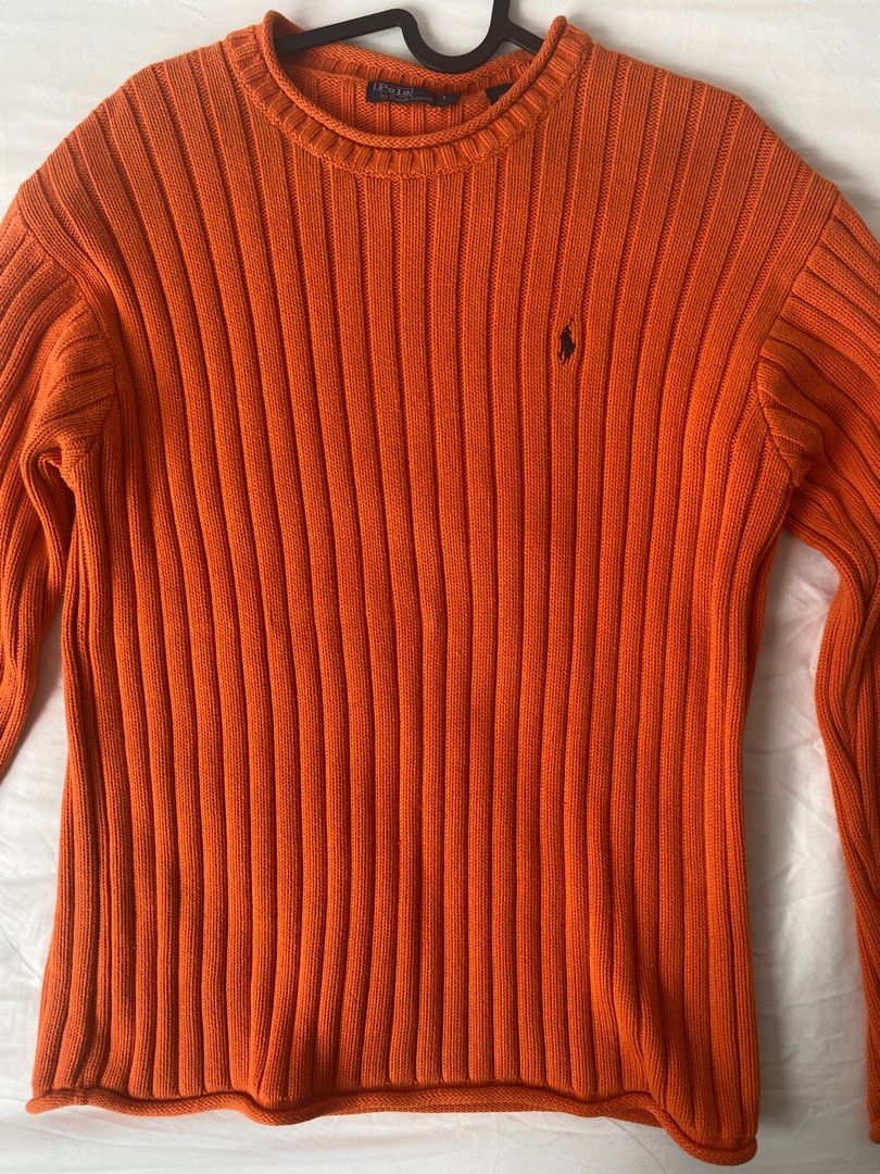 Ralph Lauren orange pullover sweater