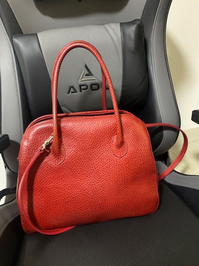 Red FURLA genuine leather 2way bag Women s Fashion Bags