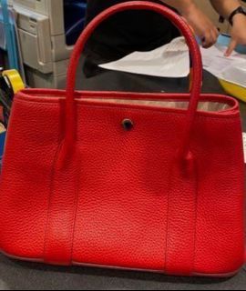 Red Women Leather Handbag