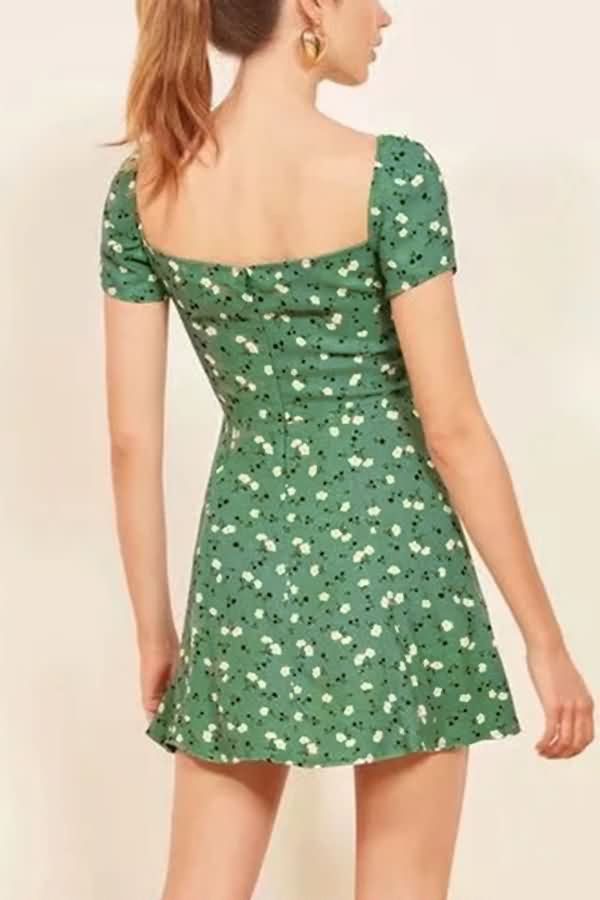 Reformation Telluride in Pico Floral Mini Dress, Women's Fashion