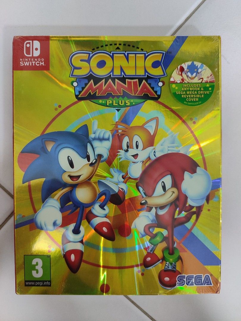 Sonic Mania Plus Nintendo Switch Launch Edition Artbook the hedgehog NEW