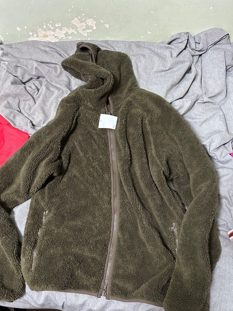 SOPHNET PILE FLEECE ZIP UP, 男裝, 外套及戶外衣服- Carousell