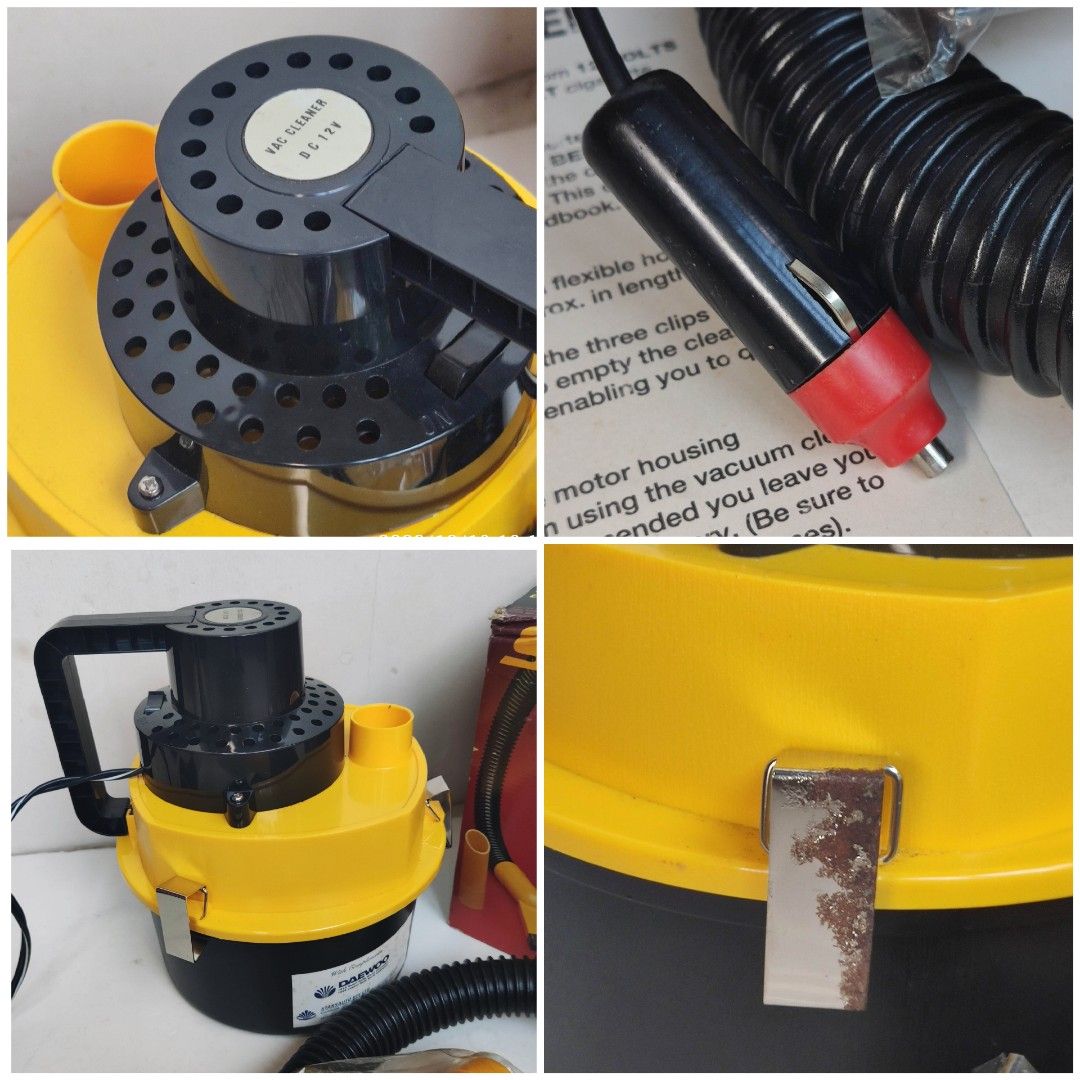 Super Vac canister car vacuum cleaner 12V cigarette lighter socket, Car