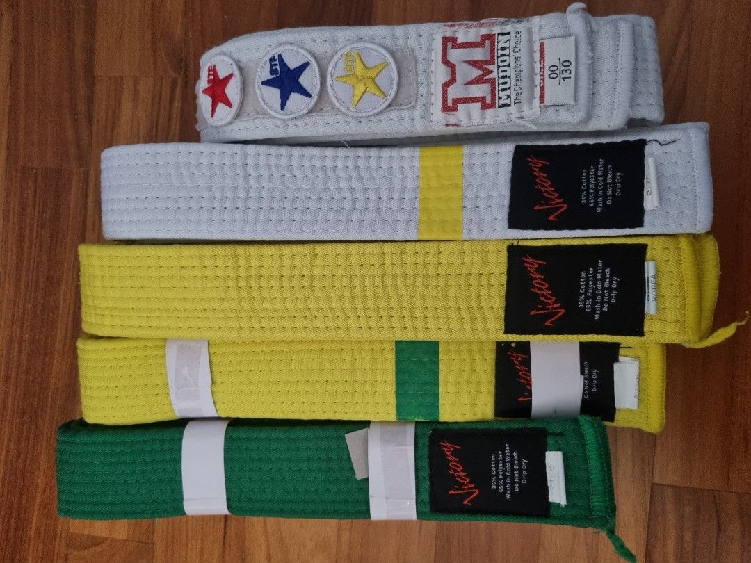 Taekwondo belts, Men's Fashion, Watches & Accessories, Belts on Carousell