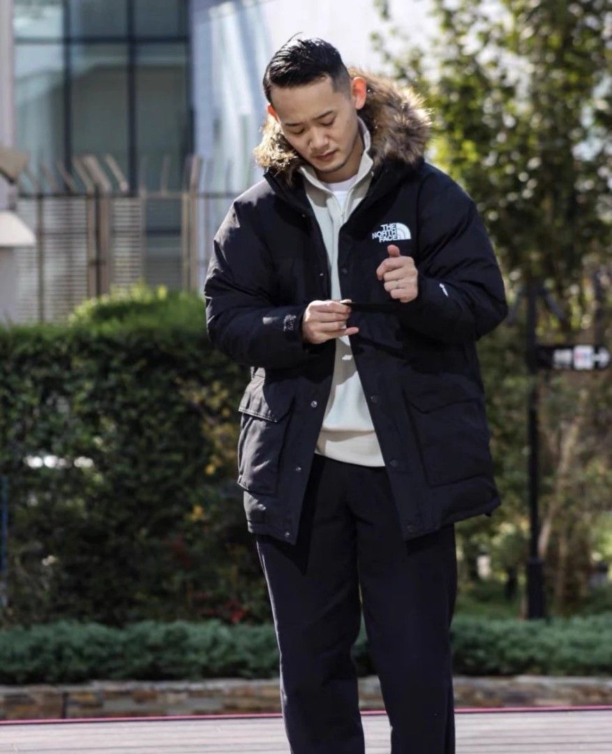 全新日版The North Face jacket The North Face 外套TNF Mountain Down Coat 19fw  真毛領中長款羽絨服