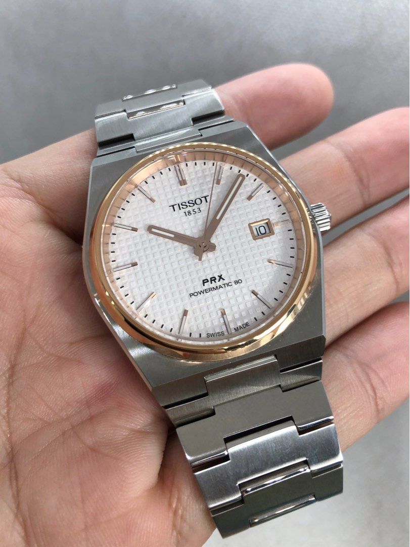 Tissot powermatic clearance 80 rose gold
