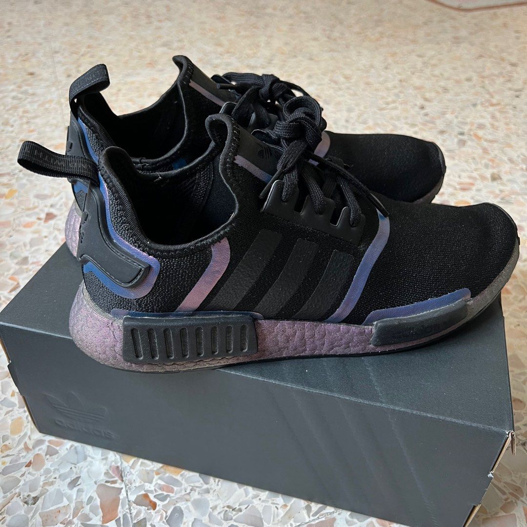 Originals nmd r1 black purple hot sale