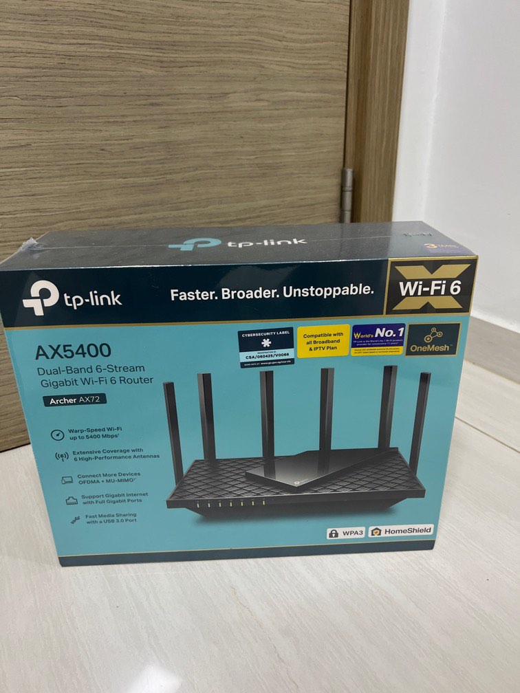 Tp-link AC5400 dual-band 6-stream gigabit wi-fi 6 router, Computers ...