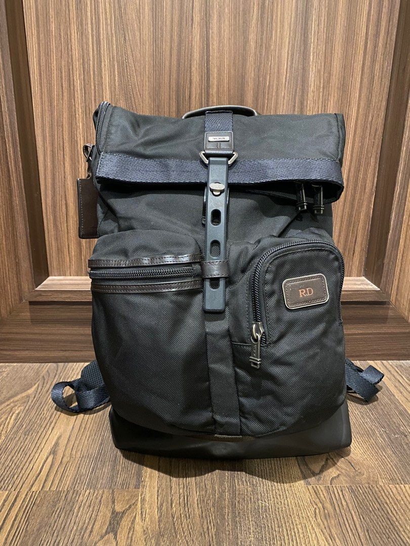 Tumi Cypress roll top backpack original asli 100, Fesyen Pria, Tas