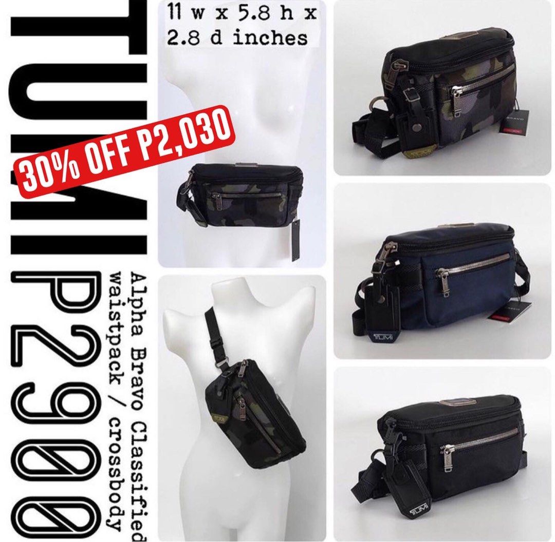 Tumi original Alpha Bravo Classified waistpack crossbody Men s Fashion Bags Belt bags Clutches and Pouches on Carousell