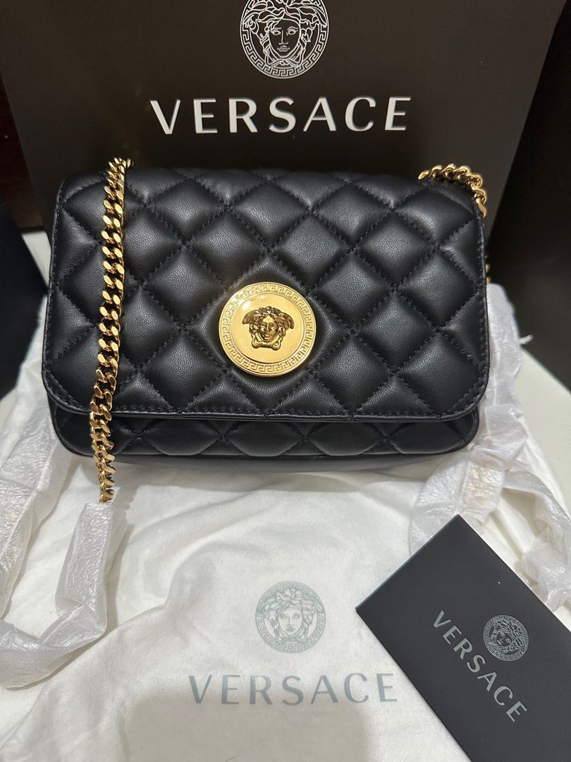 Versace bag new with receipt, Luxury, Bags & Wallets on Carousell