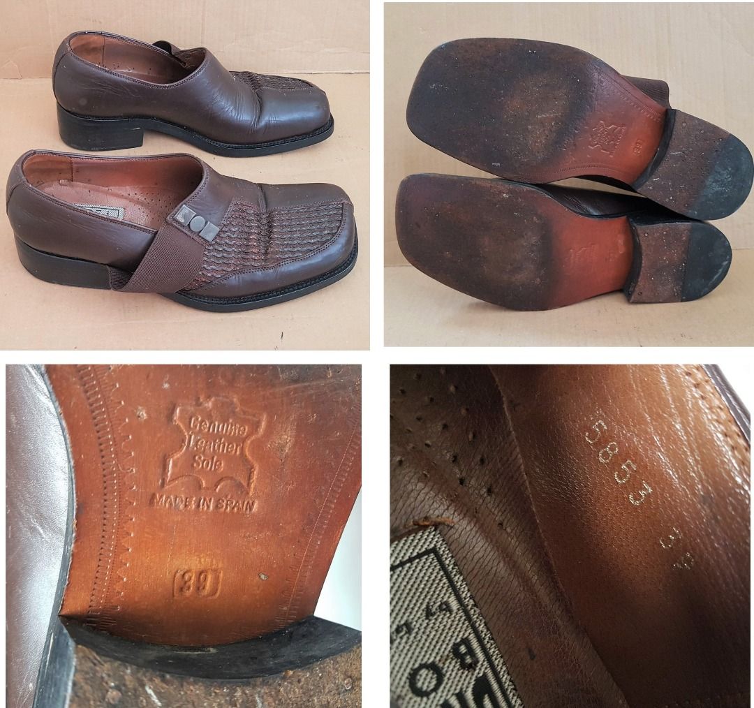 Genuine leather sole deals shoes