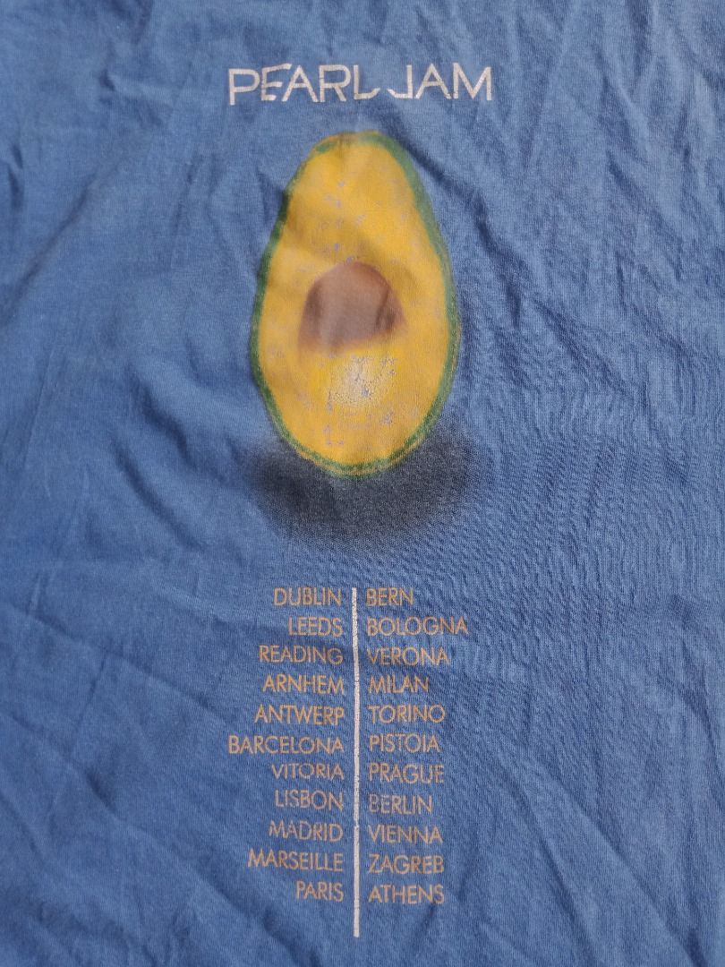 Vintage Pearl Jam Avocado Album Tour, Men&rsquo;s Fashion, Tops & Sets
