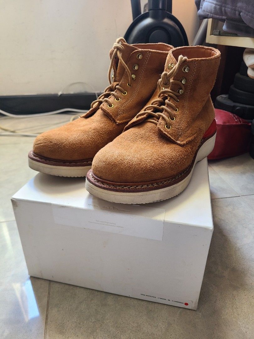 Visvim Virgil Boots 12AW M8 Brown Suede, 名牌, 鞋及波鞋- Carousell