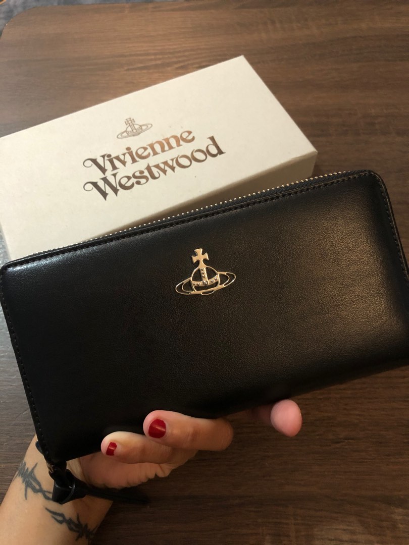 🐆遠百信義購入✨Vivienne Westwood 小牛皮經典長夾💯正版商品