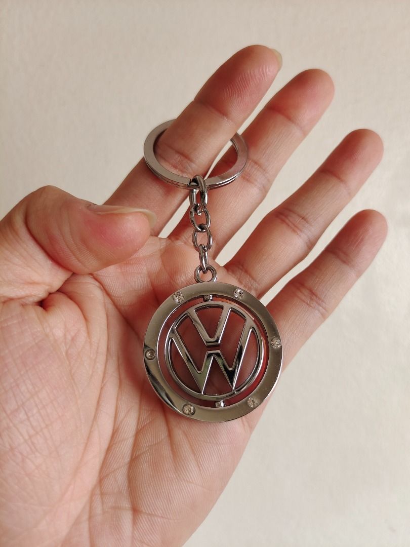 Vintage VW Volkswagen Keychain w/ VW Logo - Memorabilia - Collectible - 2  1/4