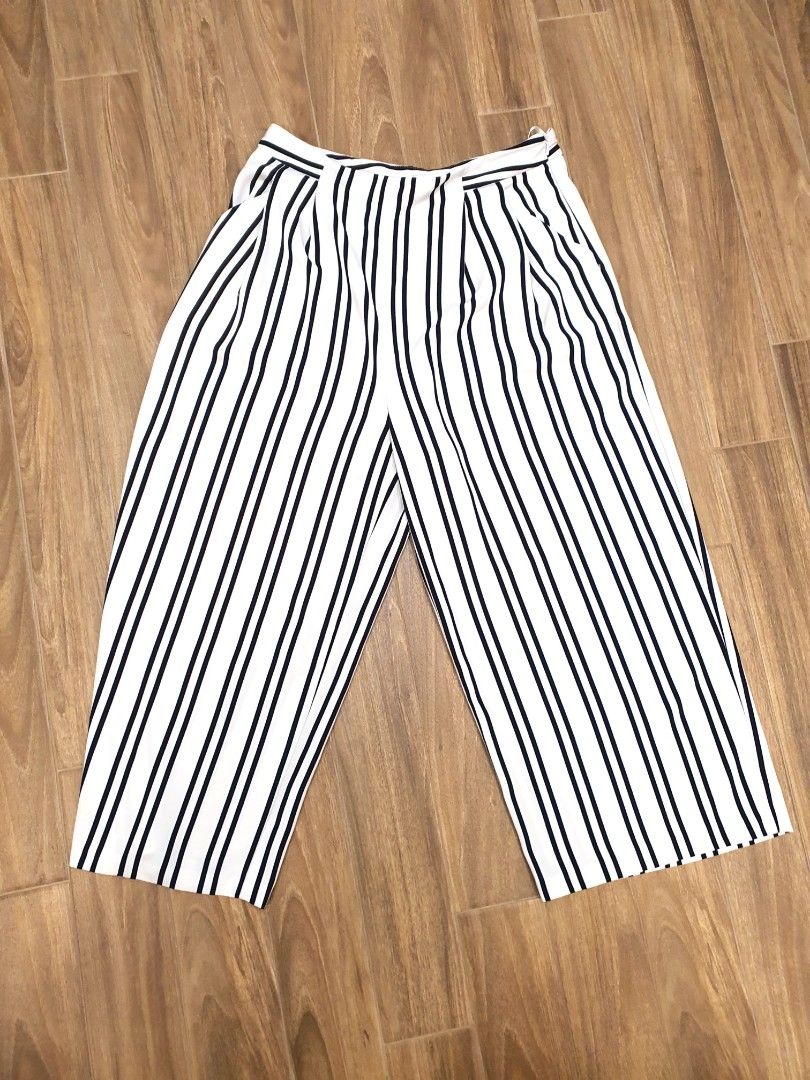 Warehouse Flowy Striped Pants Women s Fashion Bottoms Other