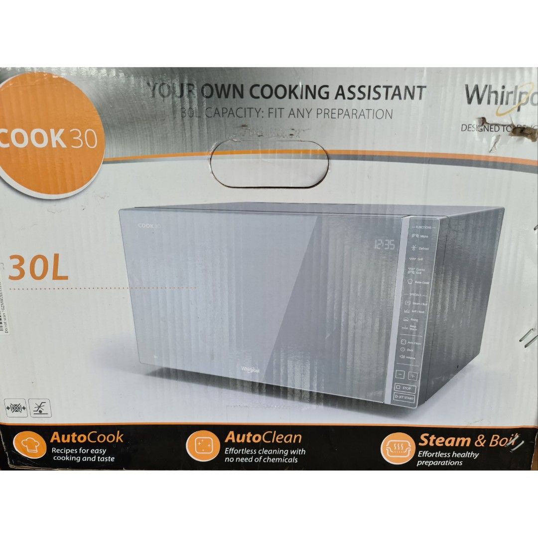 Whirlpool Microwave Oven 30L Digital Electronic Touch Screen Control