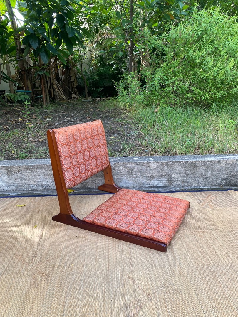 wooden floor chair, Furniture & Home Living, Home Decor, Other Home Decor on Carousell