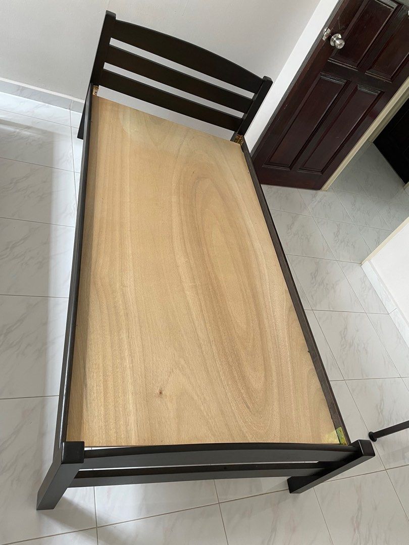 Wooden Single Bed Frame, Furniture & Home Living, Furniture, Bed Frames