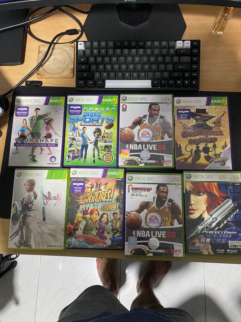 XBOX 360 + XBOX Kinect + XBOX games., Video Gaming, Video Game Consoles,  Xbox on Carousell