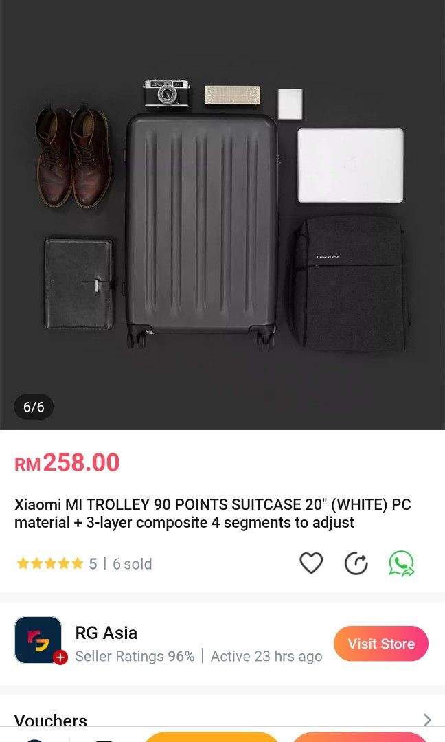 Xiaomi Cabin Size Luggage, Hobbies & Toys, Travel, Luggages on Carousell