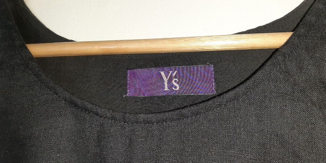 Ys Label Yohji Yamamoto Y's Purple Label Linen Top, Luxury, Apparel on Carousell