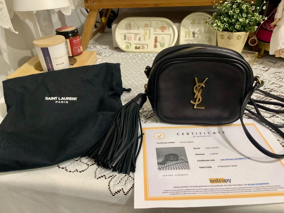 Ysl blogger best sale bag black