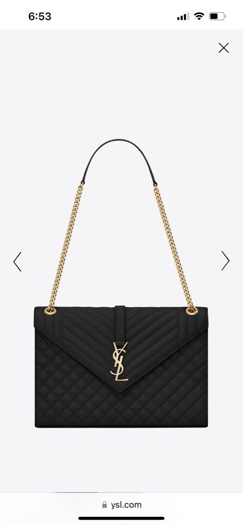YSL large Envelope Bag, Luxury, Bags & Wallets on Carousell