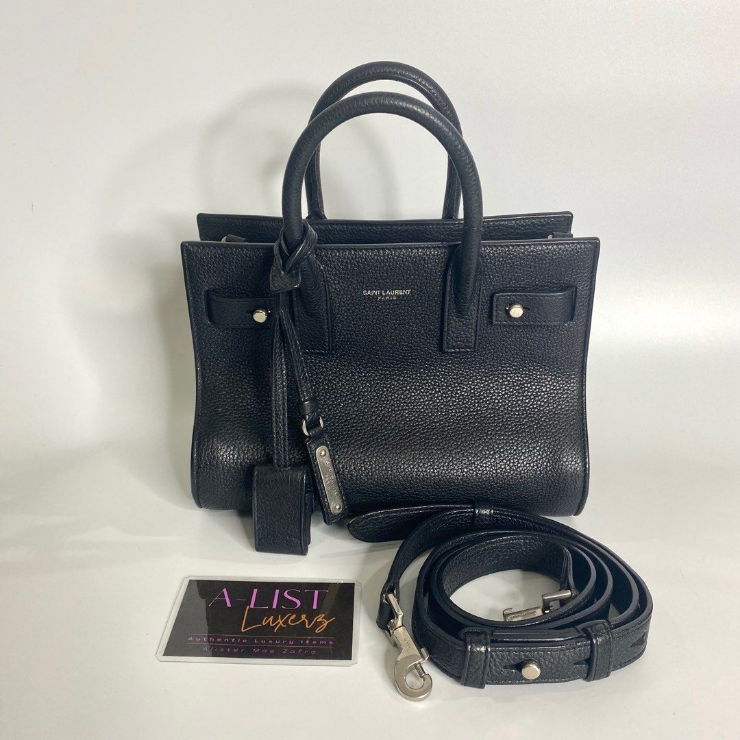 YSL Saint Laurent Sac de Jour Nano Croc Embossed, Luxury, Bags & Wallets on  Carousell