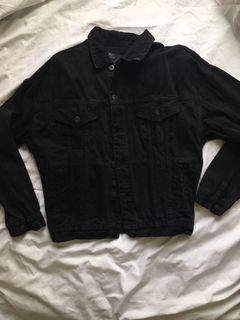 Zara Man Black Denim Jacket