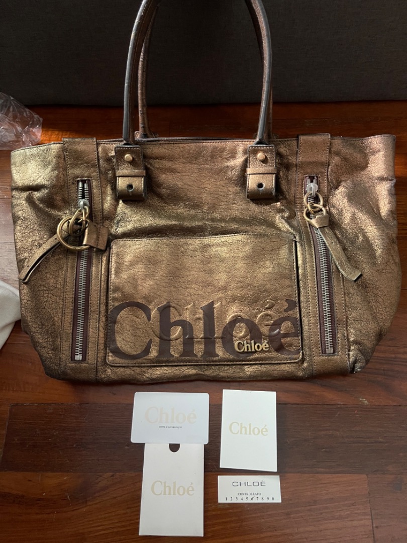 Chloe online metallic bag