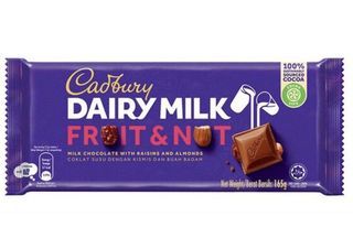 160g Cadbury Fruit & Nut Dairy Milk Chocolate