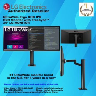 34WN780-B UltraWide Ergo QHD IPS HDR Monitor with FreeSync™ 34” LG MONITOR
