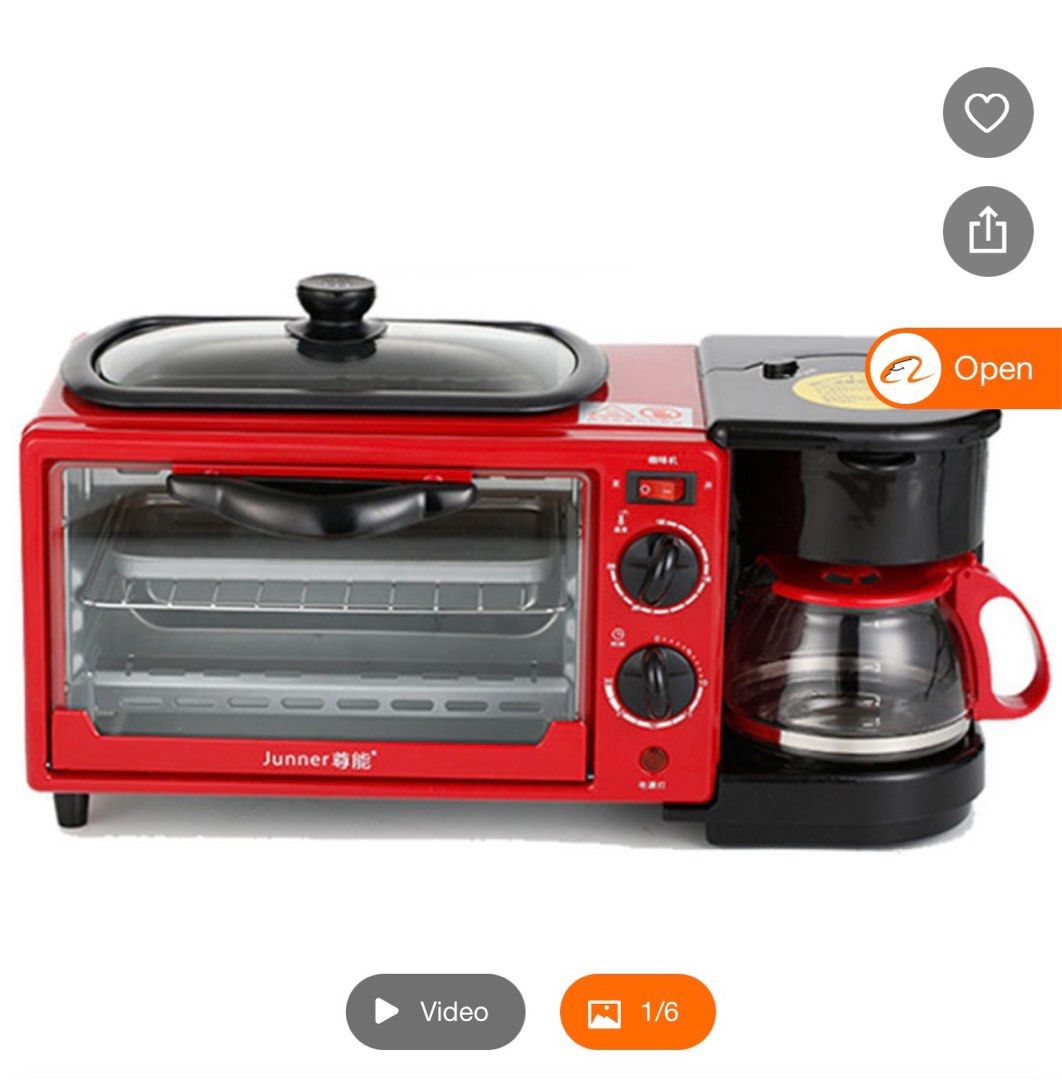 toaster oven coffee pot combo