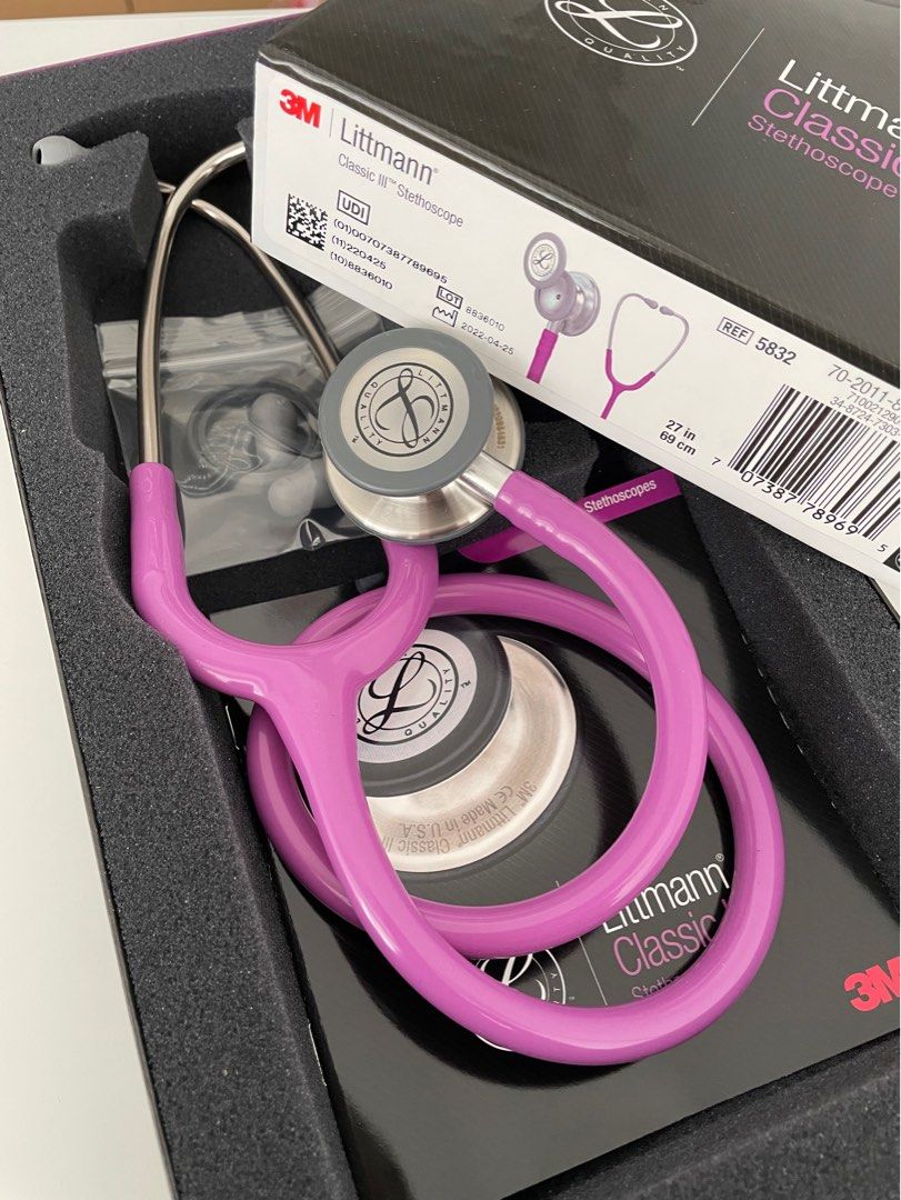 3M Littmann Classic III Stethoscope, Lavender Tube, 27, inch, 5832 (平行